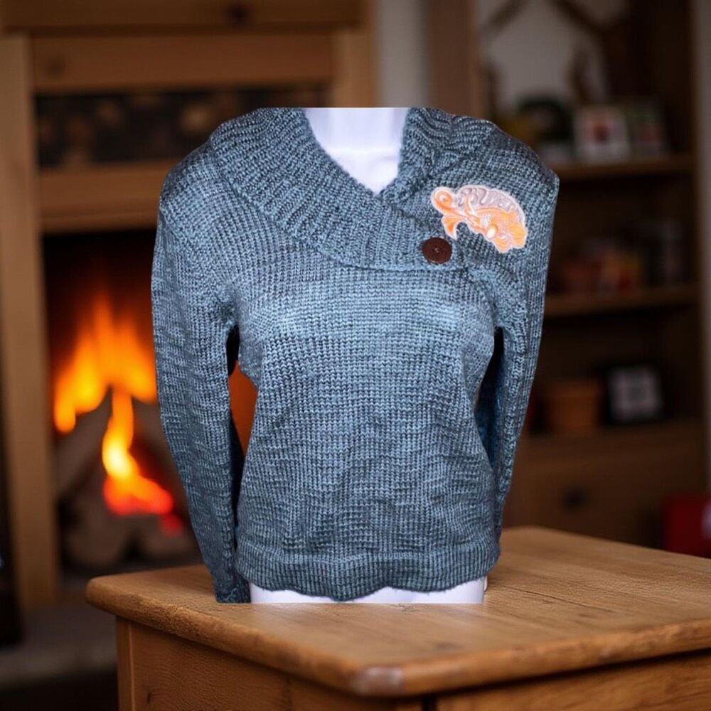 Burton Wool Blend Cowl Neck Sweater Size Medium